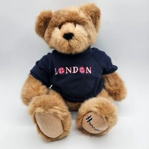 Harrods Knightsbridge London Souvenir Teddy Bear Plush Stuffed Animal Union Jack